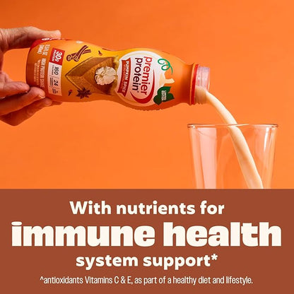 Premier Protein Shake,Limited Edition,Pumpkin Spice,30g Protein,No Added Sugar,24 Vitamins & Minerals to Support Immune Health,11.5 fl oz,(Pack of 24)