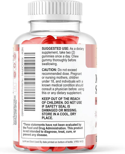 Menopause Supplements for Women Gummies - Complete Natural Mild Hot Flashes & Night Sweats Support, 16 in 1 Multi-Benefit Female Menopause Relief Gummy, Support for Balance & Energy - 60 Gummies