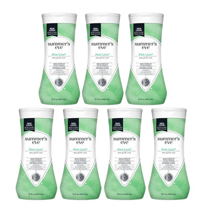 Summer?S Eve Aloe Love Gentle Daily Feminine Wash, Removes Odor, Ph Balanced, 15 Fl Oz. (Pack Of 7)