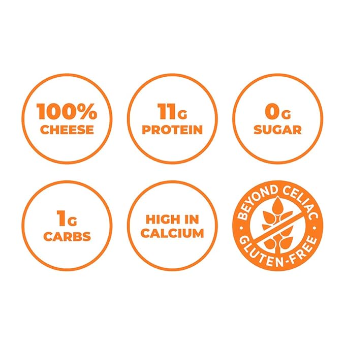 Moon Cheese Cheddar Believe It, 10 Ounce, 2-Pack, Crunchy, Protein-Rich Cheese Snack, Keto Friendly, 100% Real Cheese
