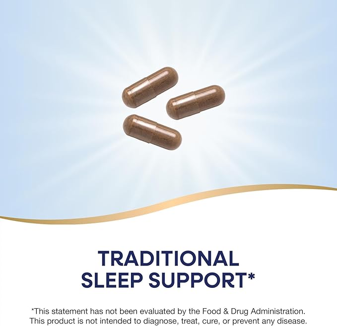 Nature's Way Valerian Root, Traditional Sleep Support*, Non-GMO Project Verified, Gluten Free, Vegan, 100 Capsules (Packaging May Vary)