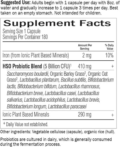 Garden of Life Probiotics for Digestive Health and Gut Health Balance, Primal Defense Ultra Ultimate Formula, 15 Billion CFU and 13 Strains Plus HSOs, Vegetarian and Gluten Free, 180 Capsules