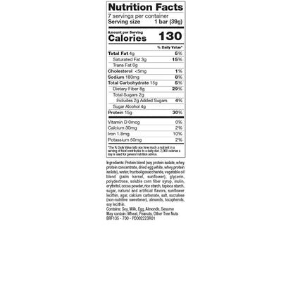 PROTIFIT - Low Calorie Snack Bar for Healthy Diets, High Protein, 15g Protein, Low Carb, Low Sugar, Ideal Protein Compatible, 7 Servings Per Box (Remix Vanilla-Choco)