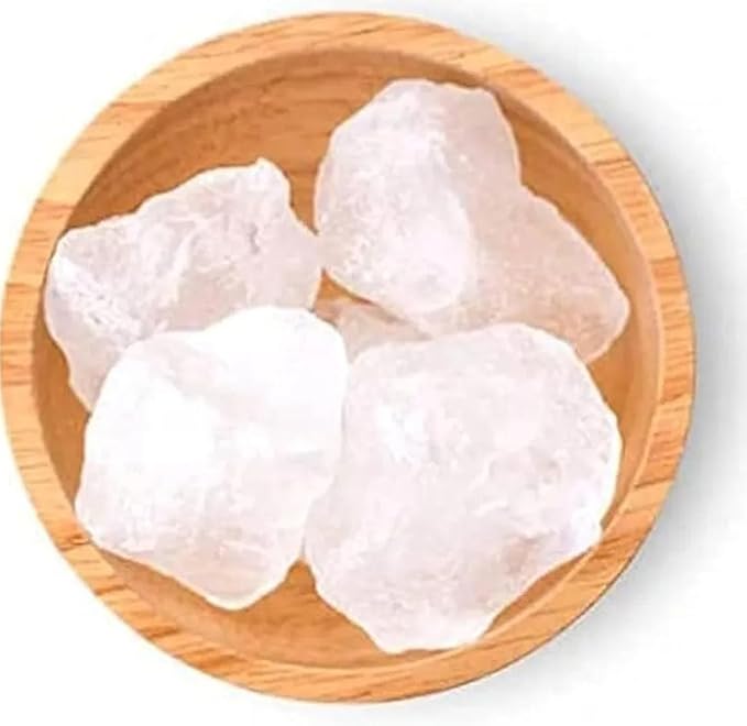 Fourfaith Potassium Alum Rock (Fitkari/Phitkari) 500g – 100% Natural Alum for Skincare & Odor Control, Pure Grade for Face and Body, Cruelty-Free