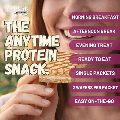 Protein Wafer Squares, Value Variety Pack, 15g Protein, Low in Sugar, 10 Squares Total, Light and Crispy, Includes Vanilla, Mocha, Chocolate, Lemon, Chocolate Raspberry (Variety, 1 Pack)