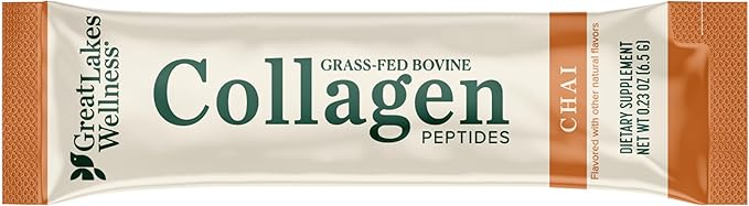Great Lakes Wellness Collagen Peptides Powder for Skin, Hair, Nails, Joints & Digestion - Variety Flavors - Quick Dissolve Hydrolyzed, Non-GMO, Kosher - 6 Sticks - Packaging May Vary (Pack of 2)