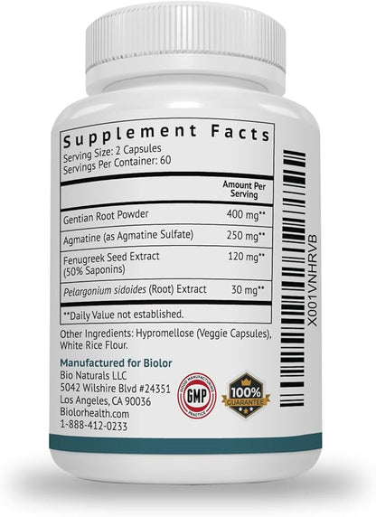 Biolor HungerUp™ - Appetite Stimulant (with No Artificial Fillers) - Effective Weight Gain Pills with Fenugreek Extract to Increase Appetite and Gain Weight
