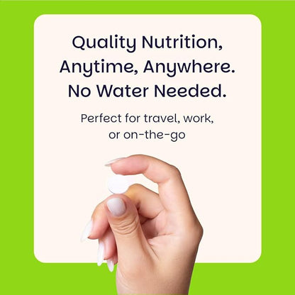 EZ Melts Dissolvable Vitamin D3 5,000 IU - Vegan Vitamin D Supplement for Bone & Teeth Support - No Artificial Flavors - Plant-Based & Non-GMO - Green Apple - 180 Dissolvable Tablets (180 Servings)