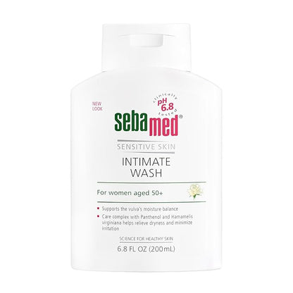 SEBAMED Feminine Wash Gentle Intimate Wash Menopause pH 6.8 for Women Aged 50+, 6.8 FlOz (200ml)