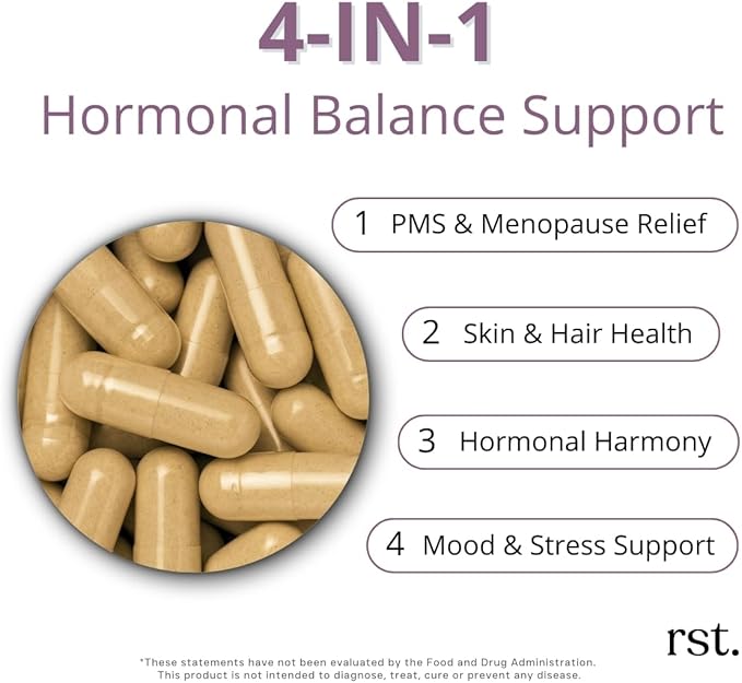 Harmony+ | Vitex, DIM, Soy Isoflavones, Methylfolate & Selenium | Supports Women’s Hormonal Balance, Cycle Regulation & Mood Stability | 60 Capsules