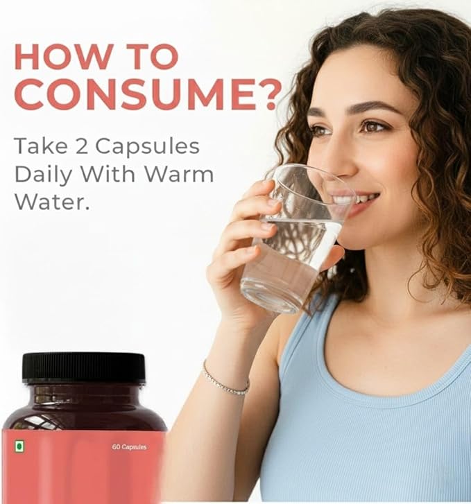 Plant Based PCOS/PCOD Supplement 60 Veg Capsules (500Mg) Pack 1 | Ayurvedic Medicine for Delayed Periods | Supplements for Women Promoting Better Cycle & Hormonal Balance