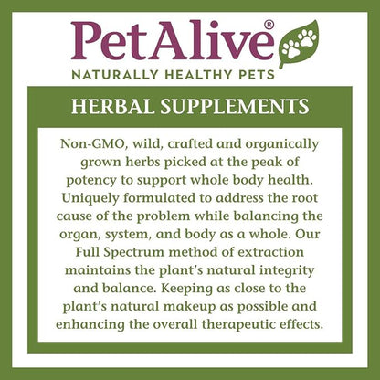 PetAlive Cushex Drops-S, Adrenal Gland Balance Herbal Pet Supplement, 2fl oz., 59ML