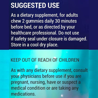 Lucid Dreams Deep Sleep - Mugwort Herb 5 htp Mucuna Pruriens Choline Supplements - Gummies Sugar Free Vegan 60 ct