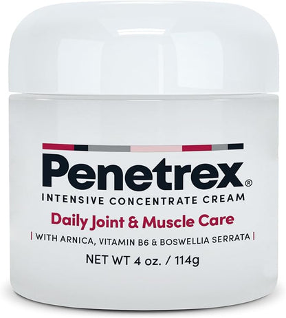 Penetrex Joint & Muscle Care - Soothing Massage Cream - Premium Whole Body Rub with Arnica, Vitamin B6 MSM & Boswellia - Non-Greasy 4oz Cream