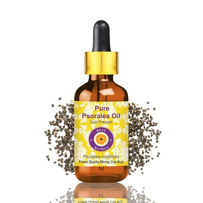 dève herbes Pure Psoralea Oil (Psoralea corylifolia) with Glass Dropper Cold Pressed 15ml (0.50 oz)