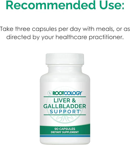 Rootcology by Dr. Izabella Wentz | Liver & Gallbladder Support with Milk Thistle, Artichoke Leaf & Beet | 90 Capsules