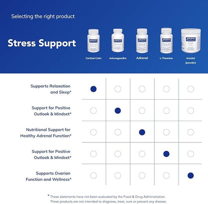 Pure Encapsulations Cortisol Calm - Supports Cortisol Health & Relaxation - Contains Ashwagandha & L-Theanine - Restful Sleep - 60 Capsules