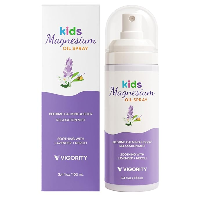 Kids Magnesium Sleep Spray with Lavender & Neroli – Calming Bedtime Mist for Legs, Feet & Body - Gentle Magnesium Oil Spray for Kids - Aromatherapy Pillow & Room Spray for Relaxation & Comfort