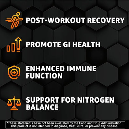Nextdia L-Glutamine 1000mg Gummies for Women & Men| with Beta-Alanine, BCAAs, Magnesium Glycinate, Potassium & Ashwagandha | Vegan | Sugar-Free & Extra-Chewy | 120 Counts