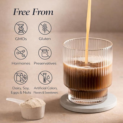 DOSE & CO. Vanilla Collagen Creamer Powder, 12 Oz | Hydrolyzed Bovine Collagen Type I & III with 11g Protein per Serving | Supports Hair, Skin & Nails | High Bioavailability, Non-GMO, Gluten Free