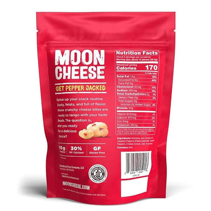 Moon Cheese Bites, Get Pepper Jacked, 2-Ounce 3-Pack, 100% Real Cheese Snack, Protein, Keto, After-School or Lunch Snack