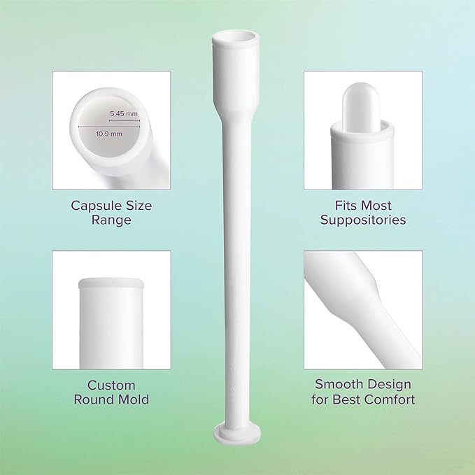 Intimate Rose 15 Count Vaginal Suppository Applicator - Fits Most Boric Acid Suppositories & Vaginal Suppository - Individually Wrapped Suppository Applicators from