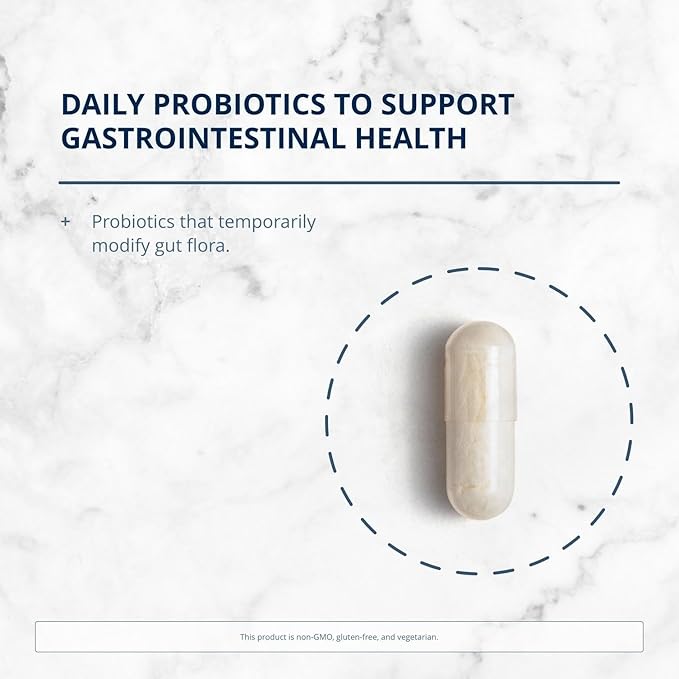 Metagenics UltraFlora Balance Probiotic - Shelf-Stable Daily Gut Health Supplement for Digestive & Immune Support* - Non-GMO & Gluten-Free - 60 Capsules