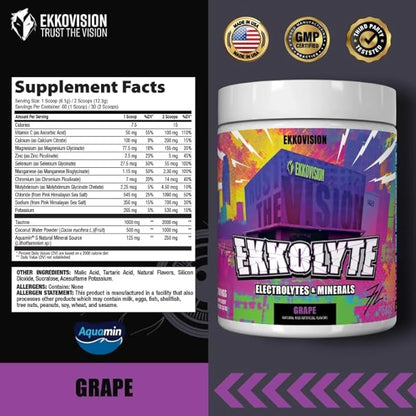 Ekkovision Ekkolyte 60 Servings Grape
