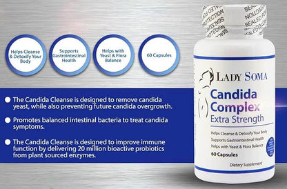 Lady Soma Candida Complex - Extra Strength Yeast & BV Overgrowth Capsules