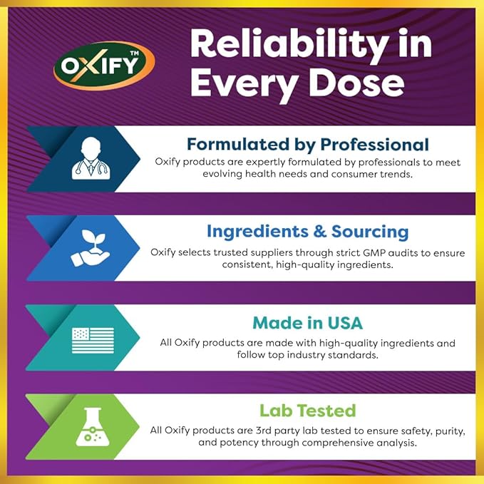 Oxify Melatonin 5 mg | 180 Tablets | Gluten-Free, Non-GMO | Supplement Made in USA