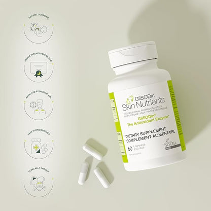 GliSODin Skin Nutrients The Antioxidant Enzyme - Reduces Oxidative Stress - 60 Capsules – 1 Month Supply