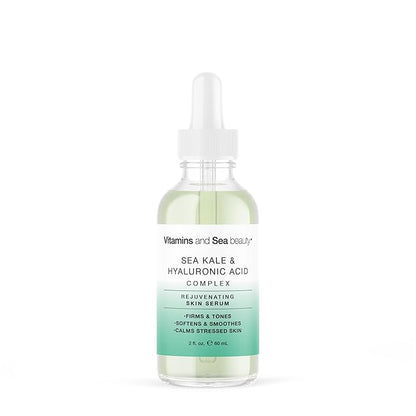 Rejuvenating Skin Serum with Sea Kale & Hyaluronic Acid – Hydrating & Calming Complex for Smooth, Radiant Skin – 2 fl oz