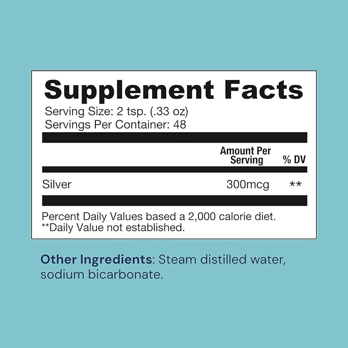 Ameo Life Colloidal Silver Liquid 30 PPM - Alkaline Structured Silver Water for Daily Immune Support & Gut Health, pH Balanced Colloidal Silver 30ppm Solution, 16 oz