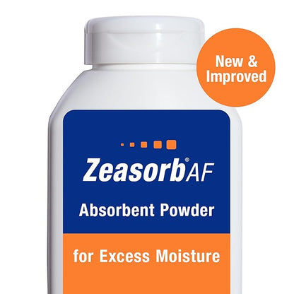 Zeasorb Body Powder, Foot & Body | Excess Moisture Control | Dermatologist Recommended | Friction-Fighting Formula | 2.5 oz Pack of 2