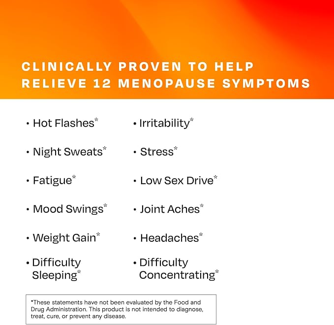Amberen Menopause Supplement for Women, 120 Capsules, Clinically Proven, Helps Support Hormone Balance, Helps Relieve 12 Menopause Symptoms: Hot Flashes, Night Sweats, Mood Swings and More