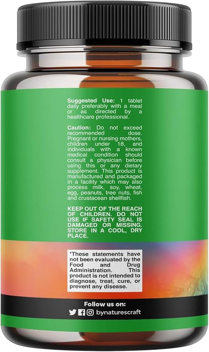 Zinc 50mg Immune Support Supplement - Zinc Complex Supplement for Immune System and to Enhance Hair Skin and Nails Vitamins - Easy to Swallow Potent Daily Tablets for Adults - 60 Count