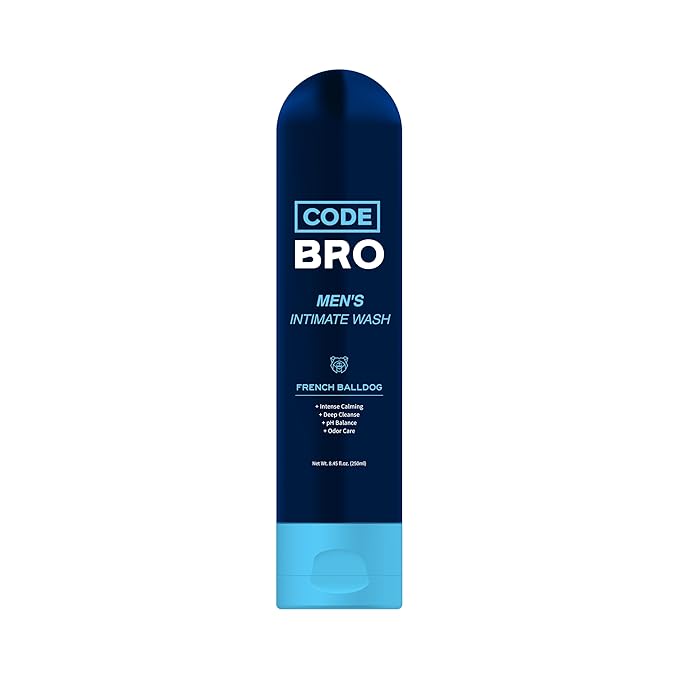 Men's Intimate Wash French Balldog - Shower Stuff for Men (250ml, 8.45 fl oz)