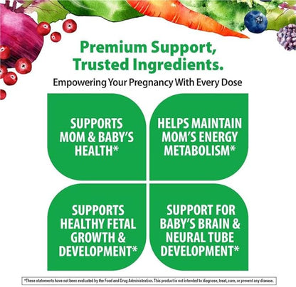 Rainbow Light Prenatal Multivitamin One + for Women | 30 Caplets | Essential Nutrition for Mom & Baby | Real Food Nutrients | with Iron, Vitamins and More