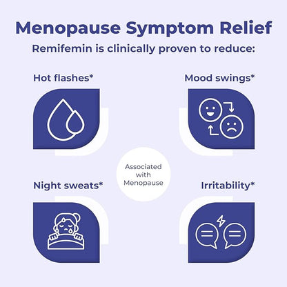 Remifemin Good Night - Menopause Symptoms Relief & Restful Sleep Support - Clinically Proven Ingredients - Menopause Supplements - Black Cohosh - Estrogen-Free - Made in Germany - 60 Tablets