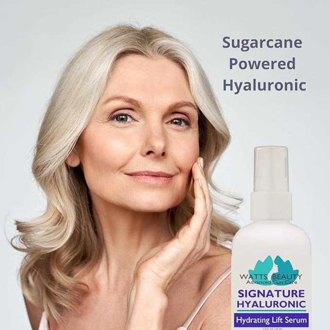 Signature 100% Pure Hyaluronic Acid Wrinkle Serum - Best for Fine Lines, Dull Skin, Quick Hydration - No Alcohol, Parabens, or Fillers - Made in USA