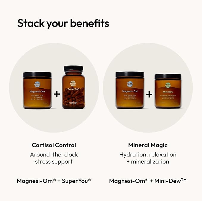 Moon Juice Magnesi-Om Magnesium Powder Supplement - Chelated Magnesium Complex + L-Theanine Blend for Rest, Relaxation & Regularity - Vegan, Non-GMO & No Sugar, Blue Lemon, 7.7 oz, 55 Servings