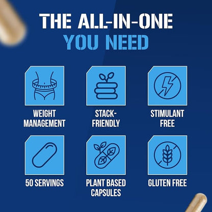 EVL Weight Loss Support Pills - Premium Multipurpose Appetite Metabolism and Fat Loss Support for Men and Women - LeanMode with Green Coffee Bean Extract CLA and Garcinia Cambogia - 50 Servings