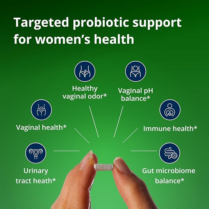 Metagenics UltraFlora Women’s Probiotic – Shelf-Stable Supplement for Vaginal Health, Yeast Balance & Urinary Comfort – with Lactobacillus GR-1 & RC-14 – Non-GMO – 30 Capsules*