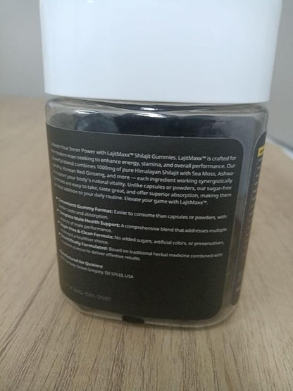 Shilajit Gummies for Men – 85+ Trace Minerals & Fulvic Acid| | 120 Gummies