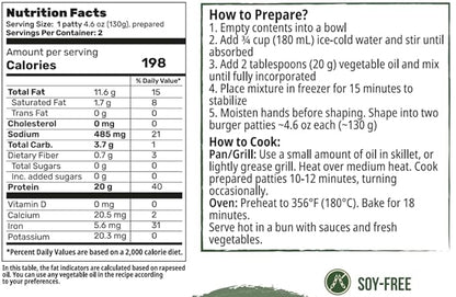 Creative Pea Vegan Variety Pack | Plant-Based Burger, Nuggets, Fish Sticks & Kebab Mix | High-Protein Shelf-Stable Meal Kit | Just Add Water & Oil | Gluten-Free | 4 x 65g
