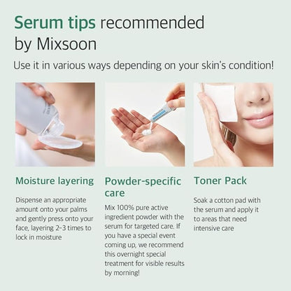 mixsoon Glacier Water Hyaluronic Acid Serum - Deep Hydration and Cooling for Face, Hydration Booster, Refreshing Lightweight Texture 30ml / 1.01 fl.oz. Korean Glass Skin Care