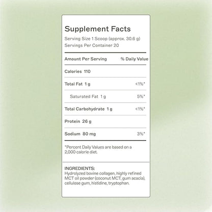 Amy Myers MD The Myers Way Paleo Protein Unflavored - Supports Gut Barrier Function & Daily Protein Needs - Collagen-Based, Grass-Fed - 21.59 oz (20 Servings)