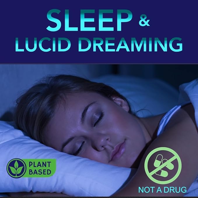 Lucid Dreams Deep Sleep - Mugwort Herb 5 htp Mucuna Pruriens Choline Supplements - Gummies Sugar Free Vegan 60 ct