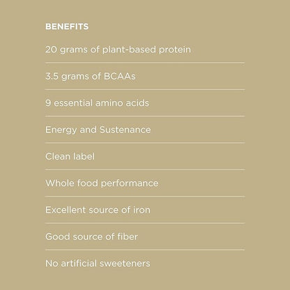 Protein Powder - Muscle Growth & Recovery Support - Plant-Based Protein - Essential Amino Acids & BCAAs - Vegan, Gluten-Free & USDA Organic - Vanilla, 1.25 Pound (Pack of 2)