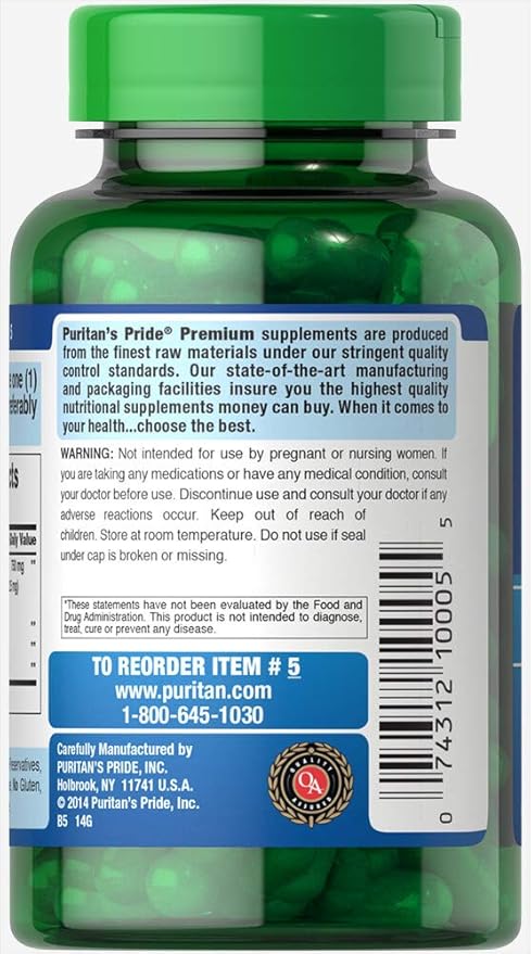 Puritan's Pride Non-GMO Soy Isoflavones 750mg, Dietary Supplement with Active Daidzein, Genistein, and Glycitein Supports Menopause and Hot Flashes, 120 Rapid Release Capsules (Pack of 2)